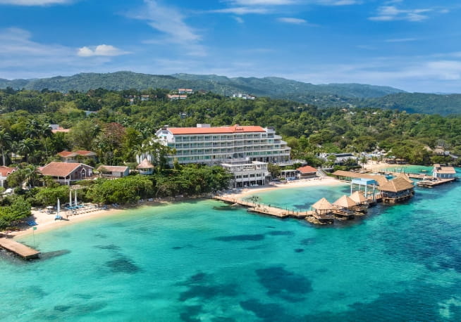 Aerial view of Sandals Ochi, Jamaica